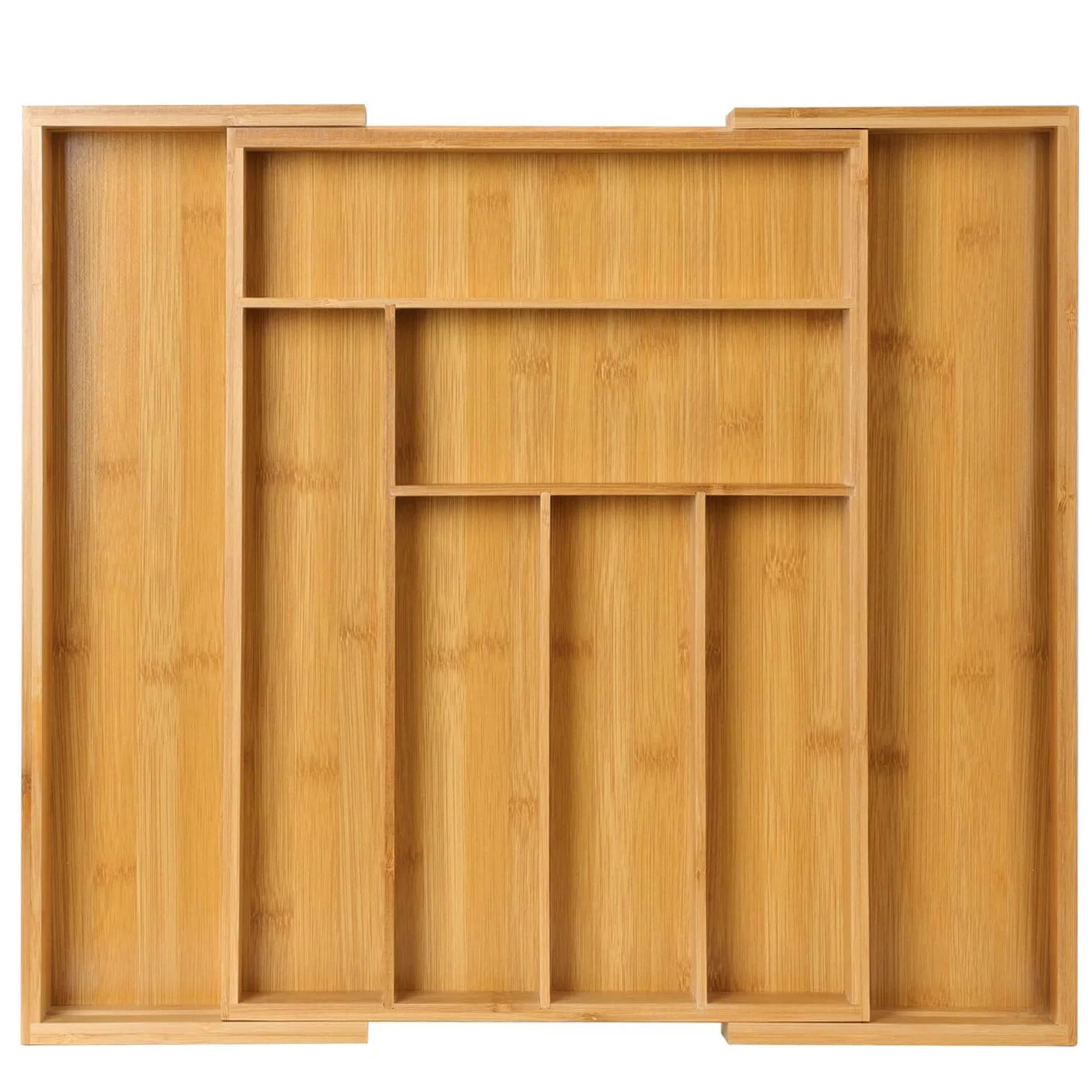 Room Divider Bamboo - Versatile Bamboo Expandable Drawer Organizer for