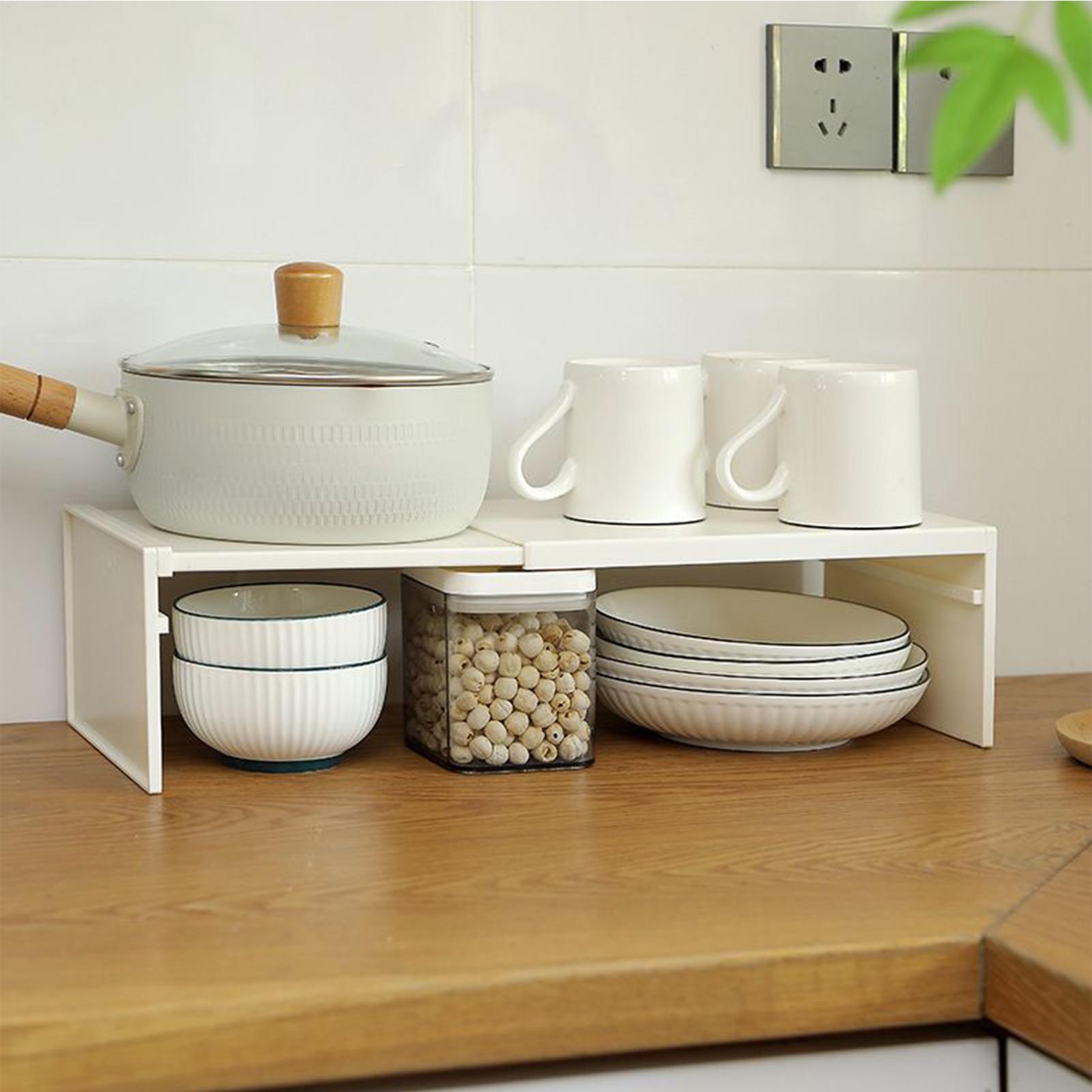 Room Divider Bamboo - Cabinet Shelf Expandable Stackable Expandable Shelf