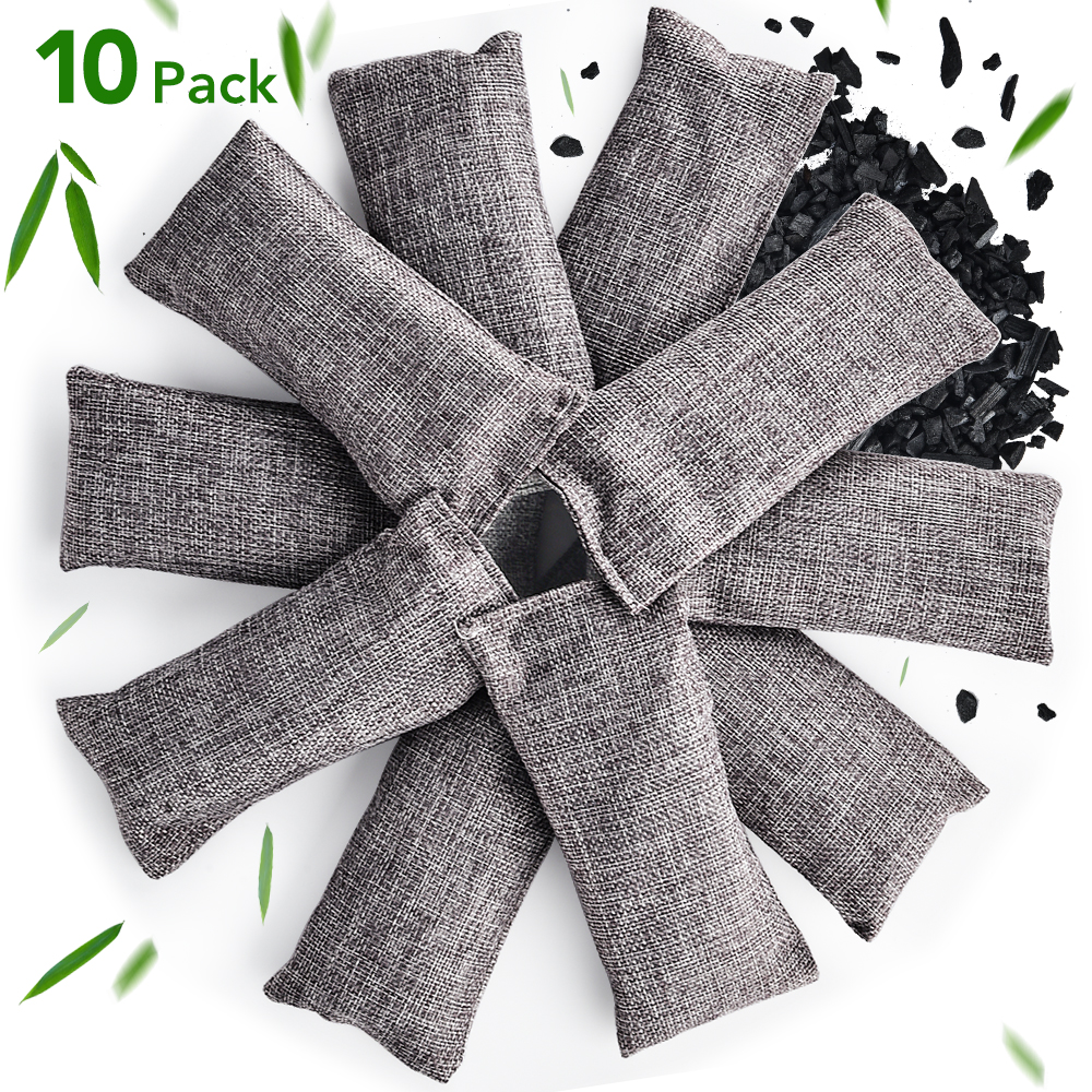 Room Divider Bamboo - 10pcs Natural Bamboo Charcoal Bags Air
