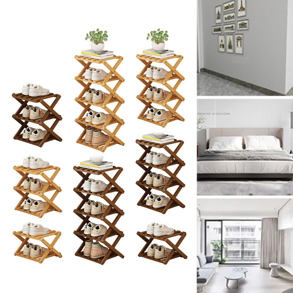 Bamboo Folding Shoe Rack Space - đánh giá và giá Room Divider Bamboo