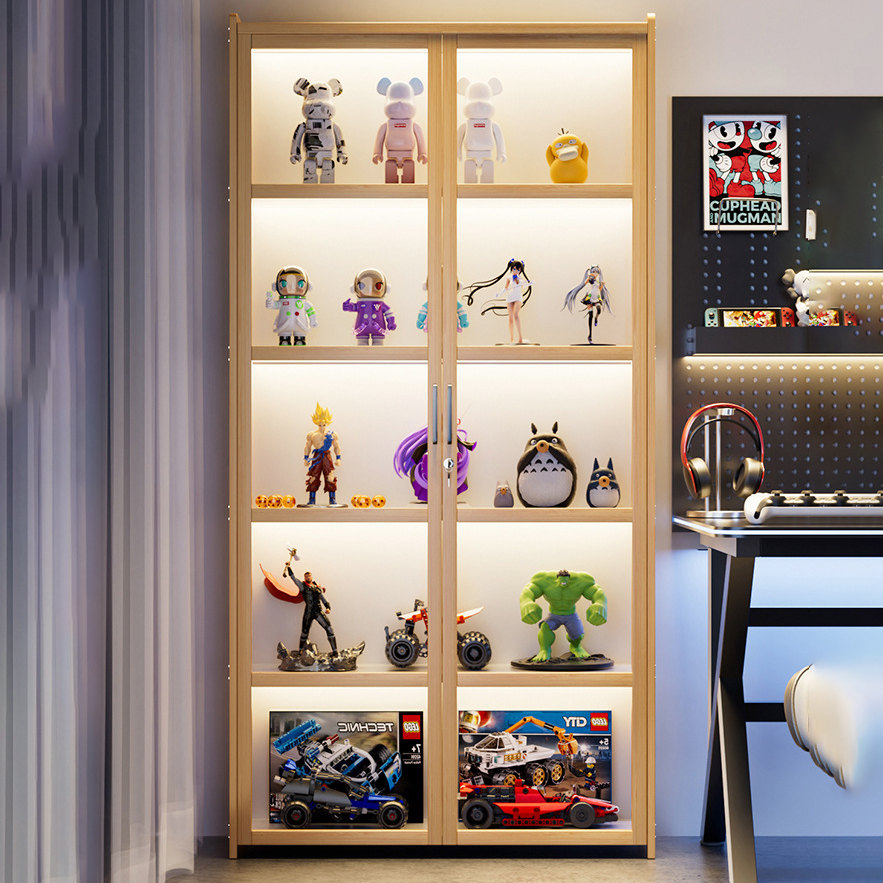 Display Cabinet Acrylic Curio  - đánh giá và giá Room Divider Bamboo
