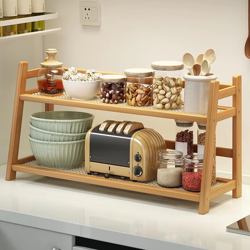 2 Layer Spice Caddy Shelf Bamb - đánh giá và giá Room Divider Bamboo