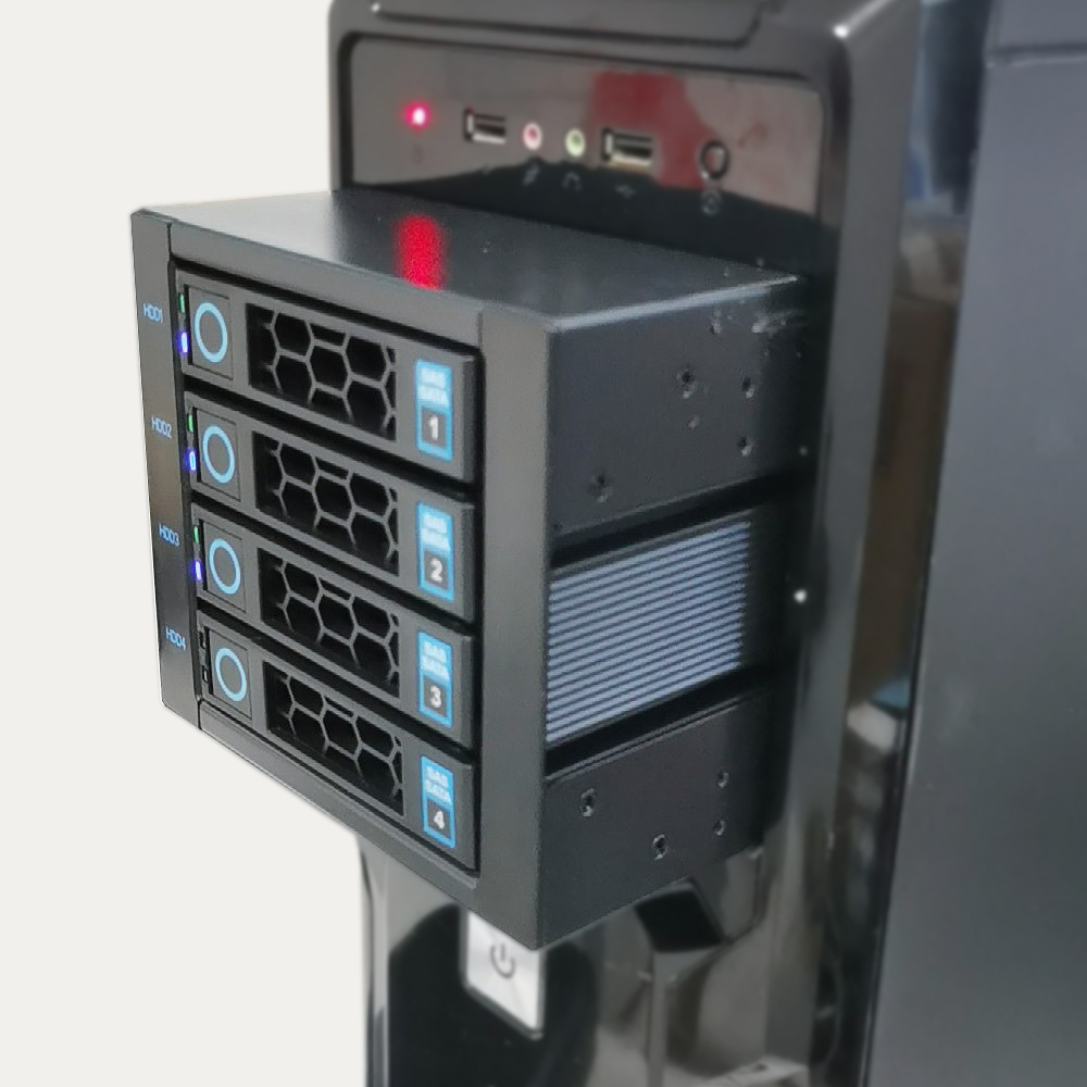 4-Bay Hot Swap Hard Disk Cage  - đánh giá và giá Work Office Furniture