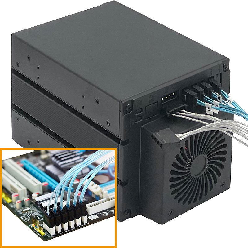 4-Bay Hot Swap Hard Disk Cage  - đánh giá và giá Work Office Furniture