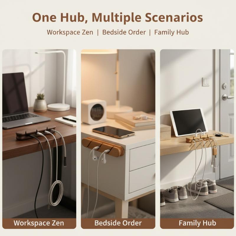 Solid Wood Cable Organizer Hol - đánh giá và giá Work Office Furniture